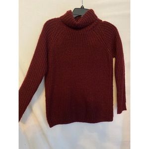 Forever 21 Chunky Knit Red Turtleneck Sweater